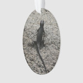 Schwarze Eidechse Ornament (Vorderseite)