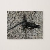 Schwarze Eidechse Puzzle (Horizontal)