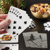 Schwarze Eidechse Spielkarten (In Situ)
