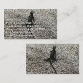 Schwarze Eidechse Visitenkarte (Vorne/Hinten)