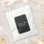 Schwarze, einfach Elegante Hochzeit Geschenktütchen (Ausgeschnitten)