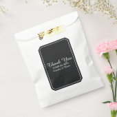 Schwarze, einfach Elegante Hochzeit Geschenktütchen (Versiegelt)