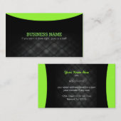 Schwarze einfache Visitenkarten mit Slogans Visitenkarte (Vorne/Hinten)