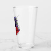 Schwarze Einhorn-Blume Lila Glas (Links)