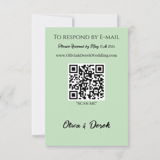 Schwarze Einhorn-Lila Rote Blume RSVP Karte (Rückseite)