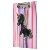 Schwarze Einhorn Rosa Ohren Klemmbrett (Links)
