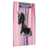 Schwarze Einhorn Rosa Ohren Klemmbrett (Rechts)