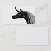 Schwarze Einhorn-Visitenkarten Visitenkarte (Vorne/Hinten)