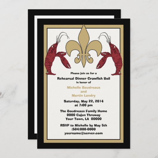 Schwarze Einladungen des (Vorne/Hinten)