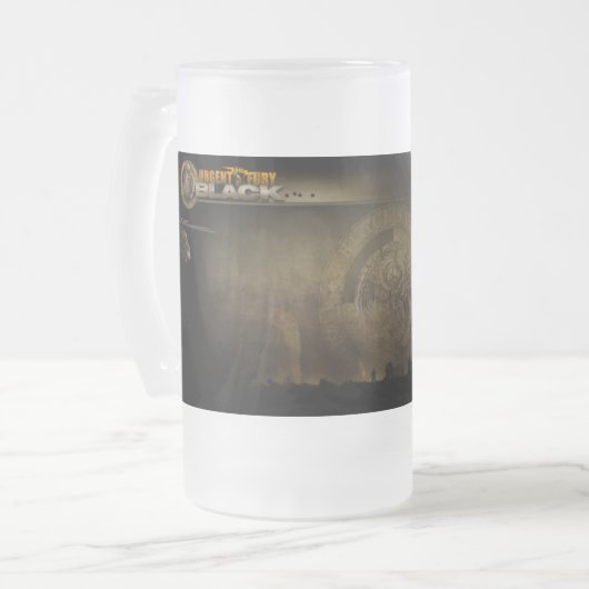 Schwarze eisige Tasse uF (Vorderseite Links)