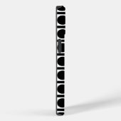 Schwarze Elegant-Gitterpunkte Case-Mate iPhone Hülle (Rückseite / Rechts)