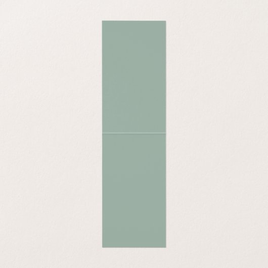 Schwarze Elegante Calligrafy Numbers auf Sage Gree (Innenseite Aufgefaltet)