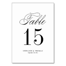 Schwarze Elegante Klassische Skripthochzeit