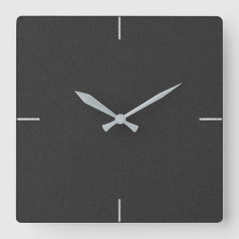 Schwarze elegante Minimalistische Wall-Uhr Quadratische Wanduhr