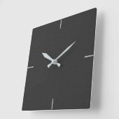 Schwarze elegante Minimalistische Wall-Uhr Quadratische Wanduhr (Winkel)