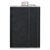 Schwarze Elegante Moderne Berufliche Geschäftswelt Flachmann (Rückseite)