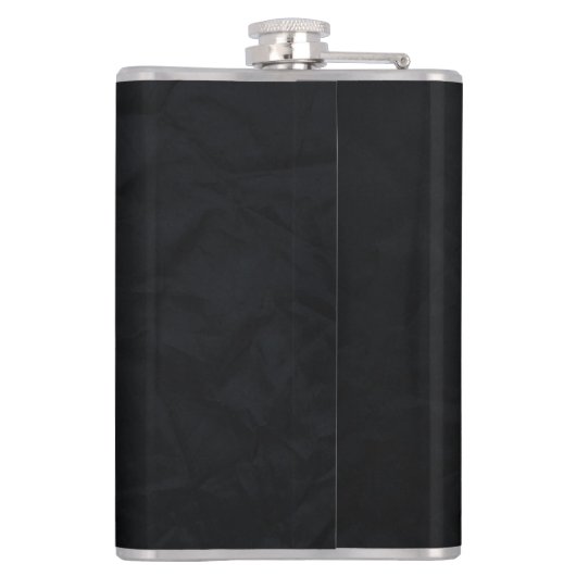 Schwarze Elegante Moderne Berufliche Geschäftswelt Flachmann (Rückseite)