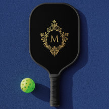 Schwarze Elegante Monogramm in Vintagen Imitaten G