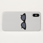 Schwarze Elegante Sonnenbrille Case-Mate iPhone Hülle (Rückseite (Horizontal))
