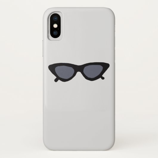 Schwarze Elegante Sonnenbrille Case-Mate iPhone Hülle (Rückseite)