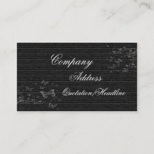 Schwarze elegante Visitenkarte