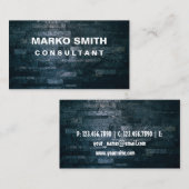 Schwarze, elegante Visitenkarte (Vorne/Hinten)