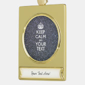 Schwarze Eleganz Behalte Ihren Text beruhigen Banner-Ornament Gold (Links)