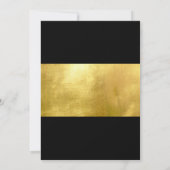 Schwarze Eleganz in Motion Wedding Einladung (Rückseite)