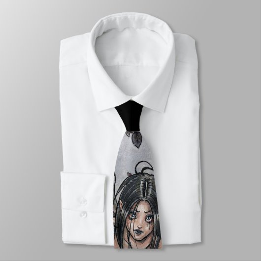 Schwarze Elends-Engels-Krawatte Krawatte (Gebunden)