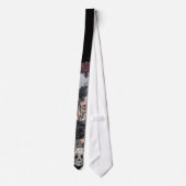 Schwarze Elends-Engels-Krawatte Krawatte (Rückseite)