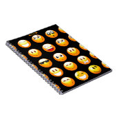 Schwarze Emojis Notizblock (Rechte Seite)