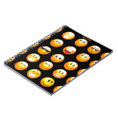 Schwarze Emojis Notizblock (Linke Seite)