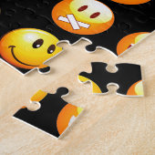 Schwarze Emojis Puzzle (Seite)