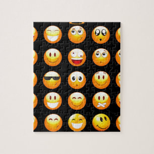 Schwarze Emojis Puzzle