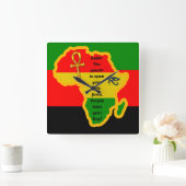 Schwarze Empowerment Ankh Lebenskraft Uhr (Zuhause)