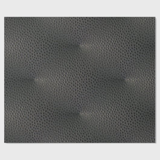 Schwarze Emu Haut wie Leder aussehend Geschenkpapier (Flach)