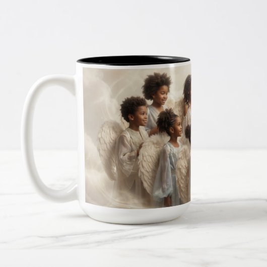 Schwarze Engel Kaffeetasse (Links)