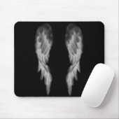 Schwarze Engels-Flügel Mousepad (Mit Mouse)