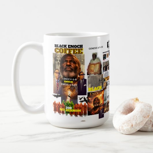 SCHWARZE ENOCH-Tasse Kaffeetasse (Mit Donut)