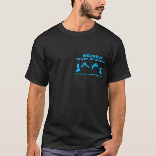 Schwarze EPB Spitze Jasons T-Shirt (Vorderseite)