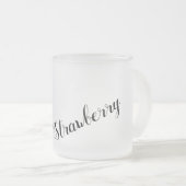 Schwarze Erdbeere Mattglastasse (VorderseiteRechts)