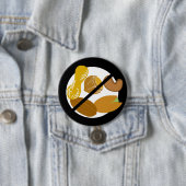 Schwarze Erdnuss-Baum-Nuss-freie Button (Beispiel)