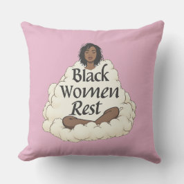 Schwarze Erholung. Kissen