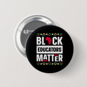 Schwarze Erzieher Problem Geschichte Monat Afrika  Button (Vorne & Hinten)