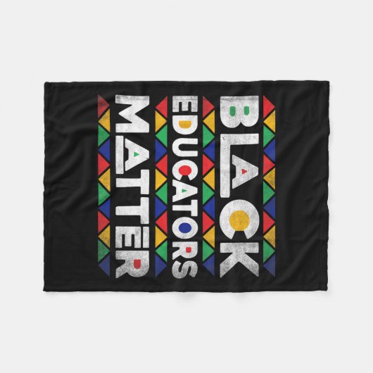 Schwarze Erzieher Problem Melanin Afrikanischer Le Fleecedecke (Vorderseite (Horizontal))