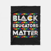 Schwarze Erzieher Problem Melanin Afrikanischer Le Fleecedecke (Vorderseite)