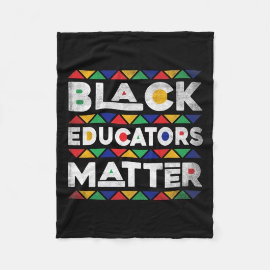 Schwarze Erzieher Problem Melanin Afrikanischer Le Fleecedecke (Vorderseite)