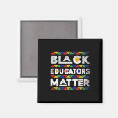 Schwarze Erzieher Problem Melanin Afrikanischer Le Magnet (Vorderseite/Rückseite)