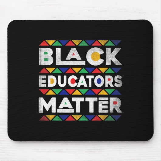 Schwarze Erzieher Problem Melanin Afrikanischer Le Mousepad (Vorne)