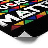 Schwarze Erzieher Problem Melanin Afrikanischer Le Poster (Ecke)